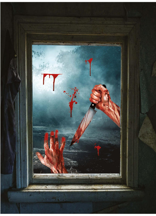 Bloody Scene Window Decoration