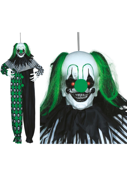 Green Hanging Clown Decoration 165cm