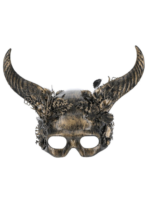 Gold Horned Masquerade Mask