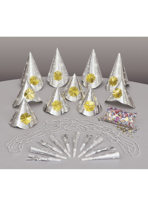 New Year Silver Party Kit for 10