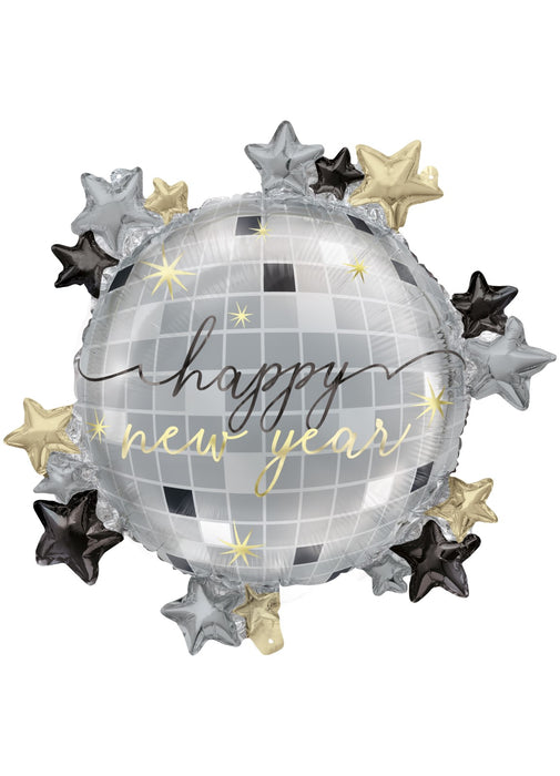 New Year Disco Ball Large Foil Balloon