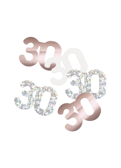 Rose Gold Glitz Age 30 Confetti