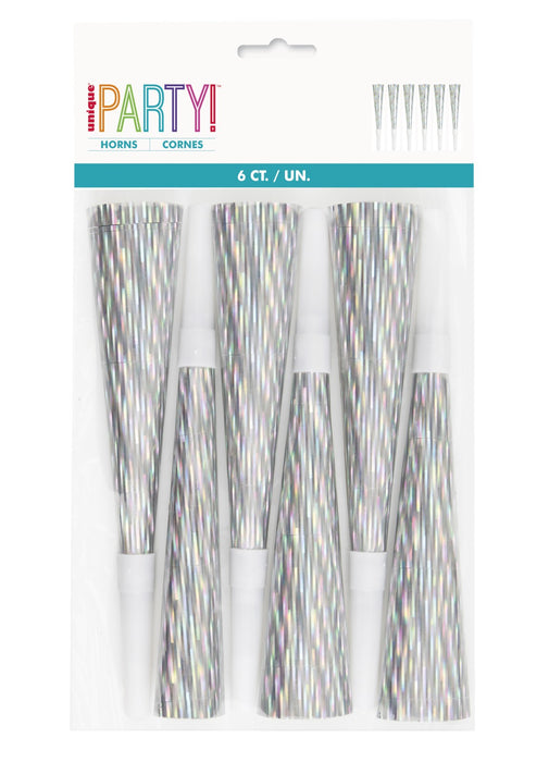 Prismatic Party Horns 6pk