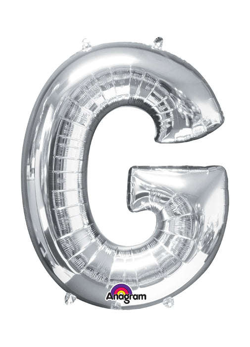 Letter G Silver Air Filled Balloon