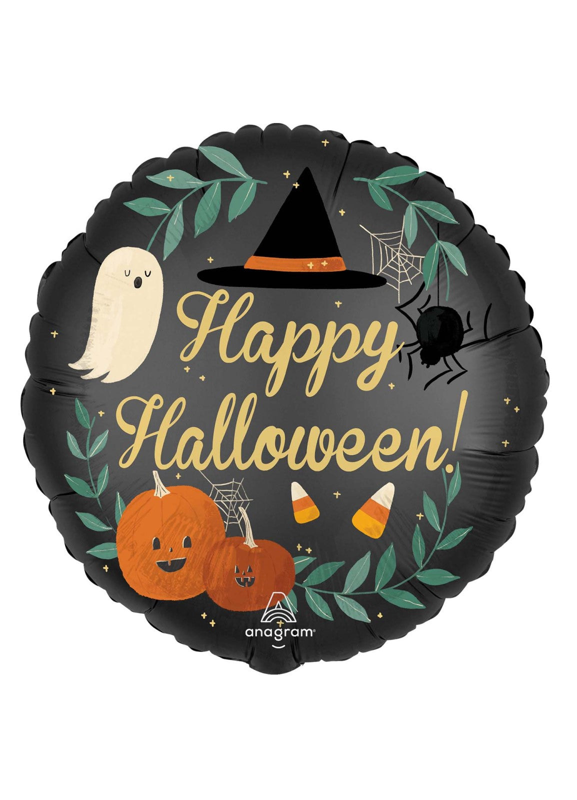 Satin Happy Halloween Foil Balloon — Party Britain