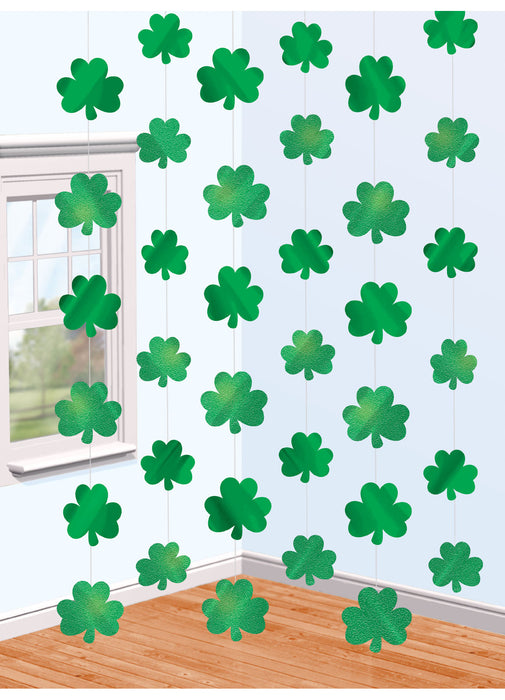 St Patrick's Day String Decoration 6pk