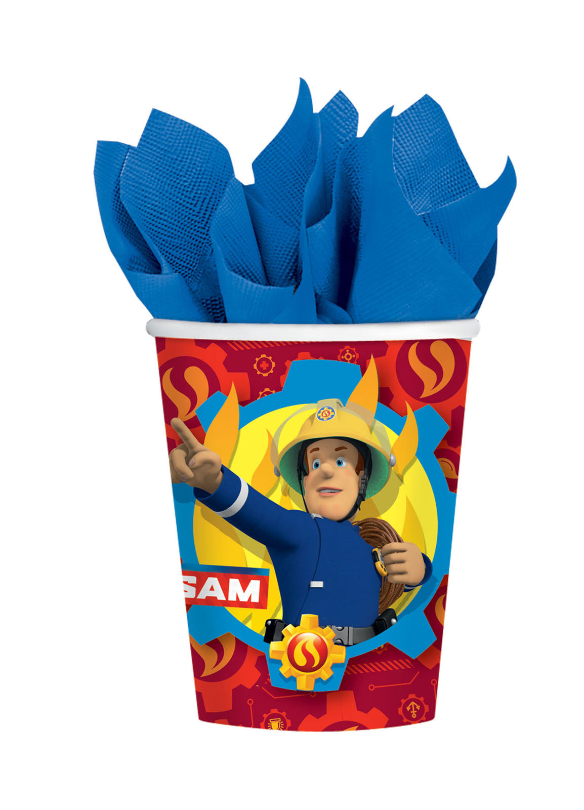 Fireman Sam Cups 8pk — Party Britain