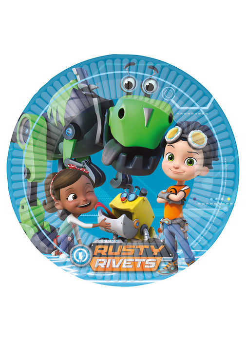 Rusty Rivets Plates 8pk