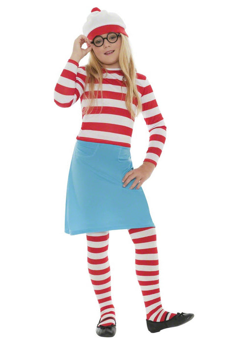 Where's Wally Girl Costume Child