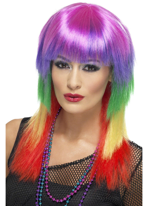 Rainbow Rocker Wig