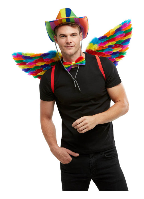 Rainbow Feather Wings