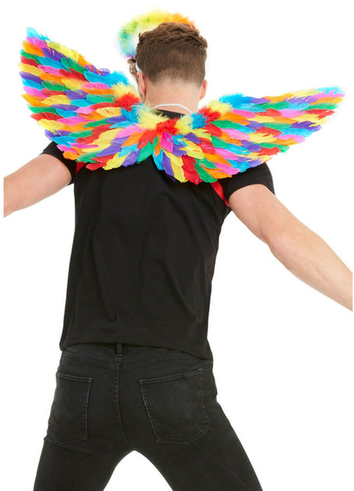 Rainbow Feather Wings